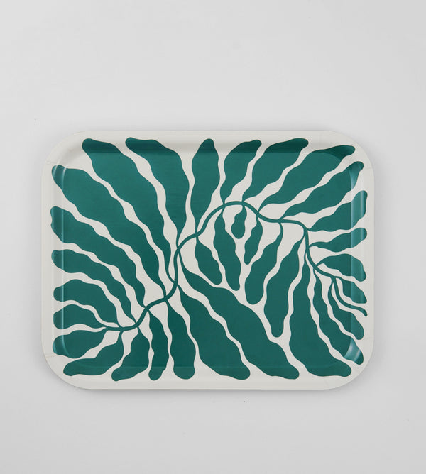 Green Leaves Tray