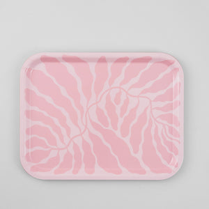 Pink Leaves Tray by Wrap