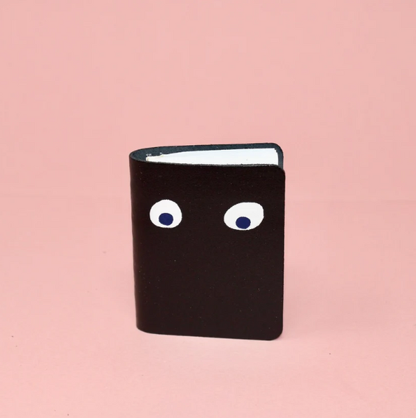Cute googly eye mini notebook black by arc colour design 