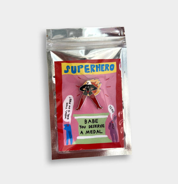 Superhero Enamel Pin