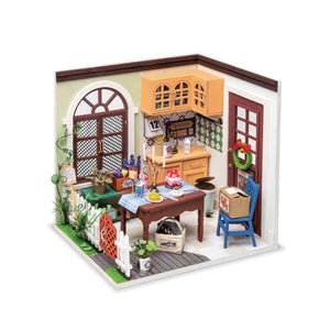 Mrs Charlie’s dining room miniature DIY craft kit - paper craft house 