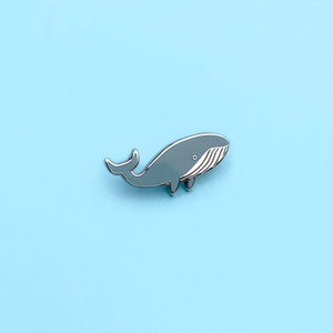 Whale Enamel Pin Badge by Tom Hardwick