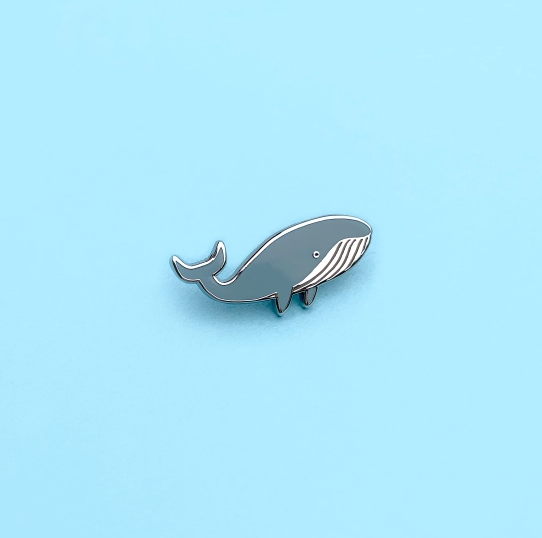 Whale Enamel Pin Badge