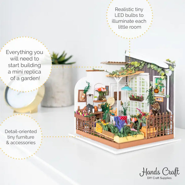 DIY Miniature House Kit - Miller's Garden by Hands Craft