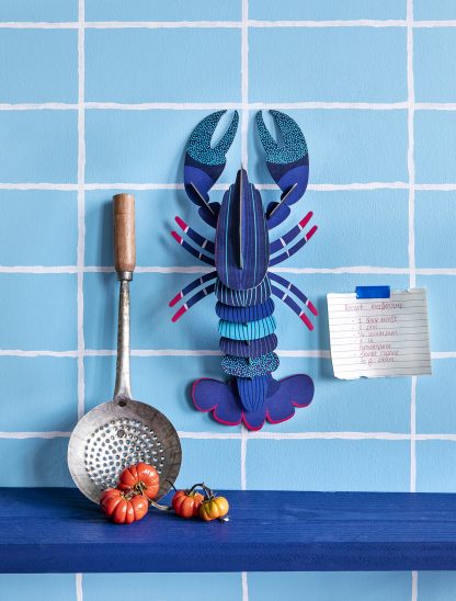 Blue Lobster Wall Decoration