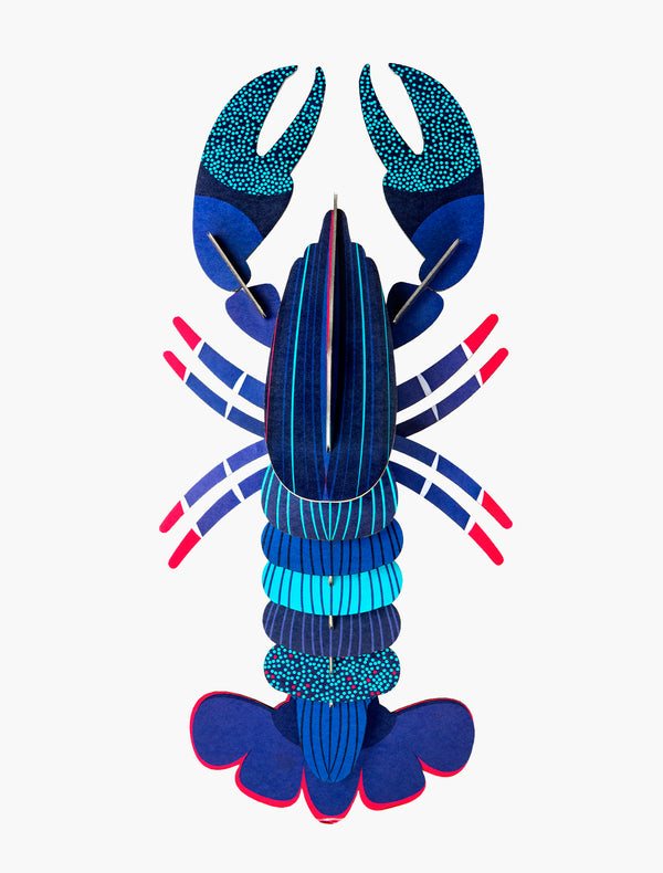 Blue Lobster Wall Decoration