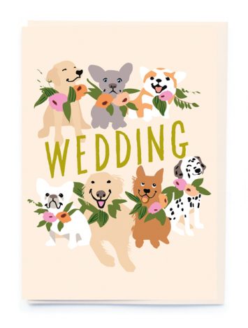 Dogs and Wedding Flowers