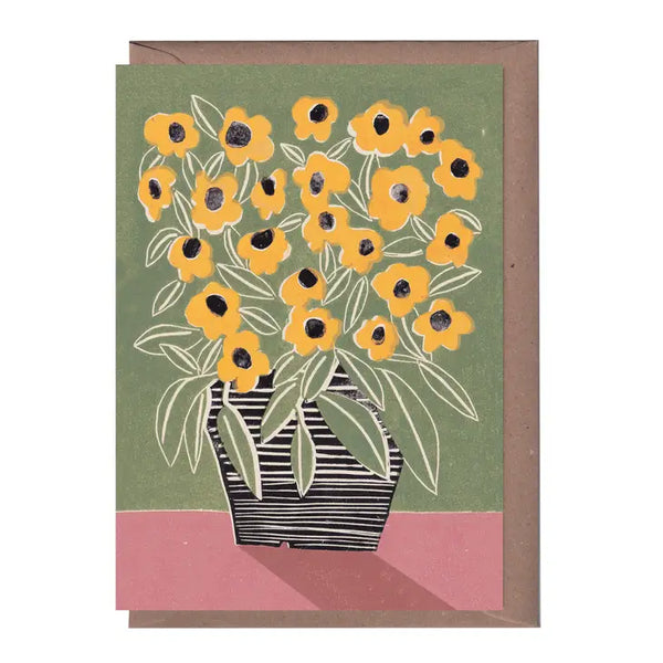 Black Eyed Susan Card by Luiza Holub