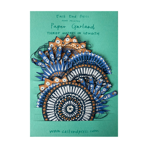 Stars Screenprinted Paper Garland