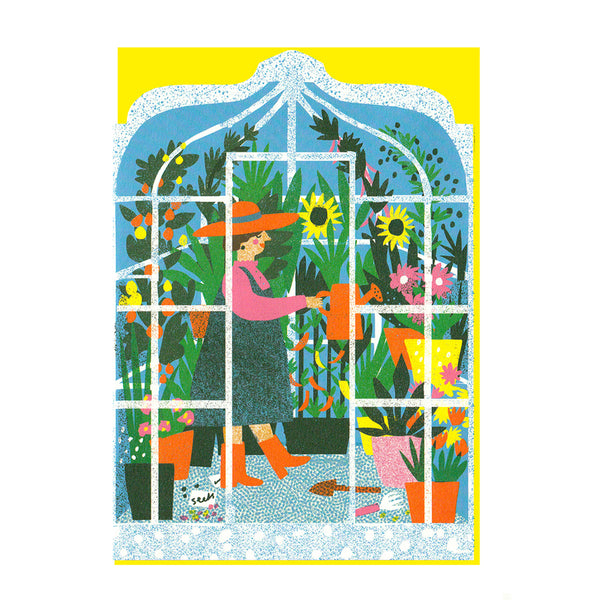 Greenhouse Die-Cut Card