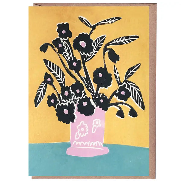 Still Life in Yellow Card by Luiza Holub