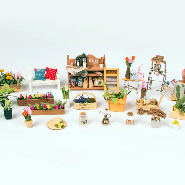 Cute DIY  miniature papercraft objects from house kit 