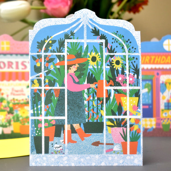 Greenhouse Die-Cut Card