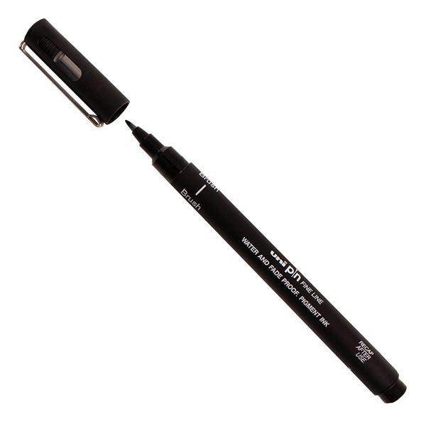 UniPin Fineliner Brush Pen, Black by UniPin