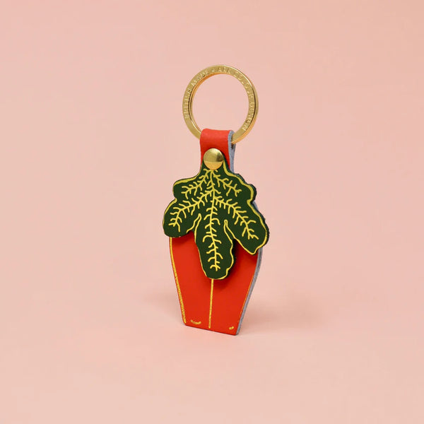 Leafy nude key ring