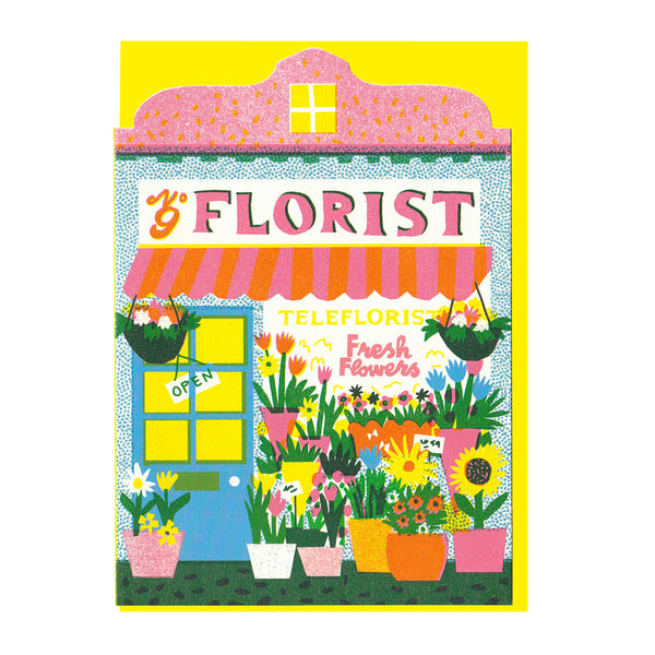 Florist Shop Die-Cut Card