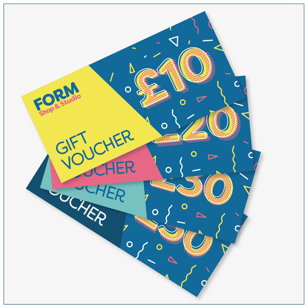 Gift vouchers for Form Shop & Studio