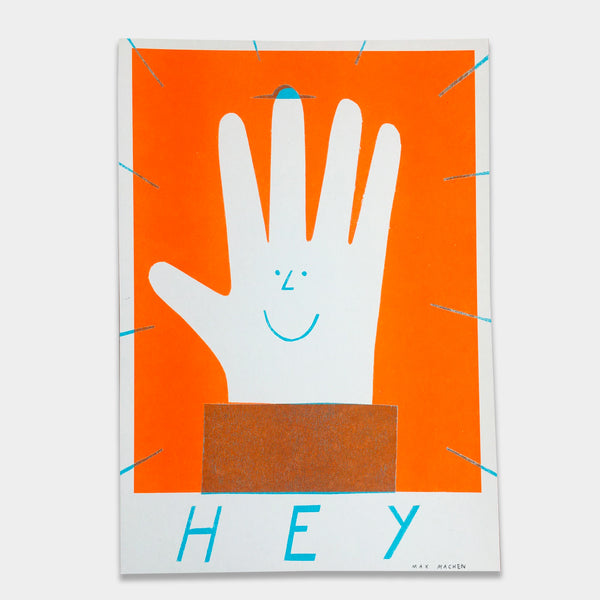 Max machen art print risograph hand 