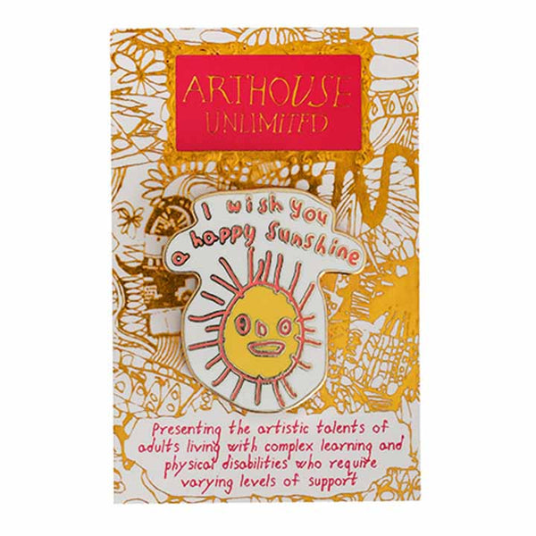 Happy Sunshine Enamel Pin Badge