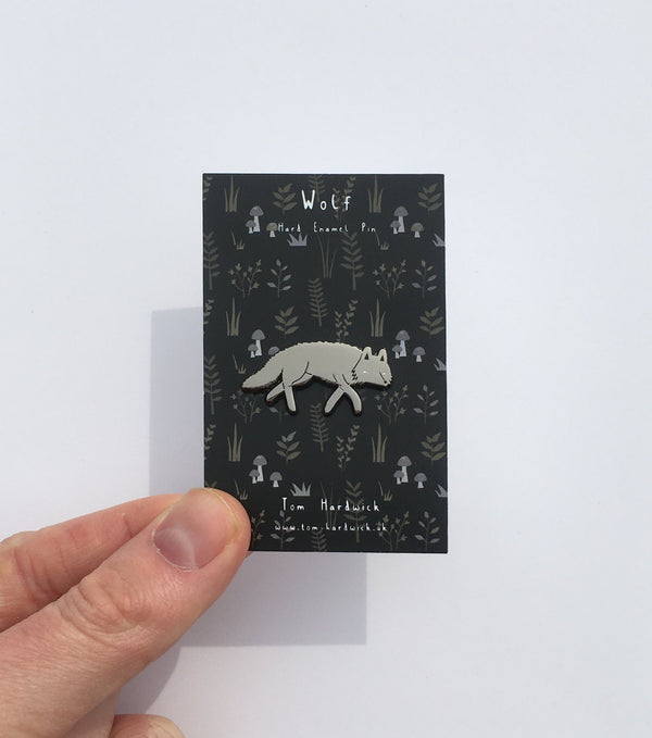 Wolf Enamel Pin Badge
