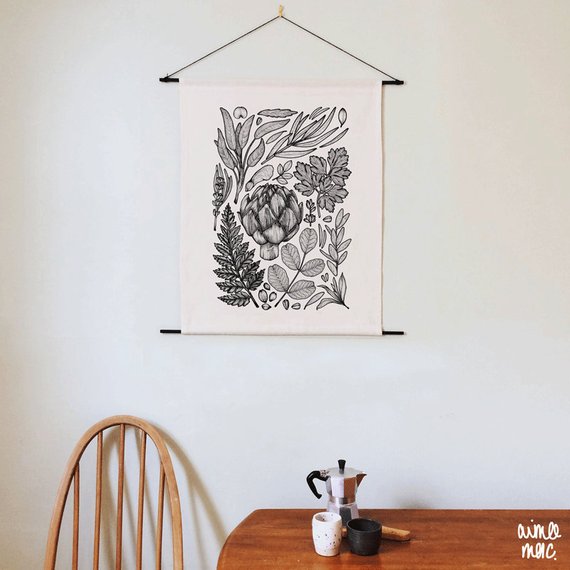 Garden Wall Cotton Wall Hanging