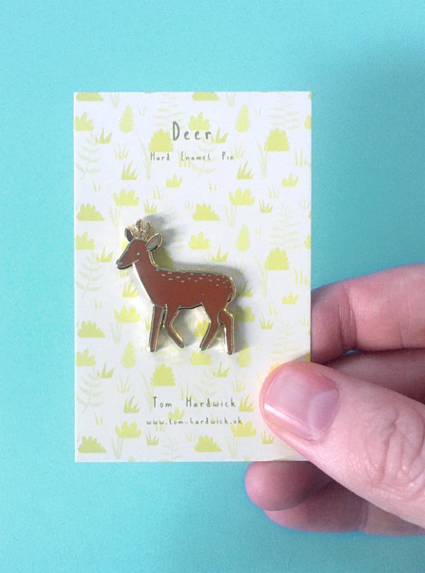 Deer Enamel Pin Badge