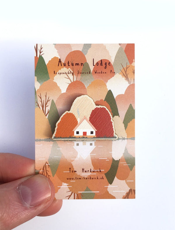 Autumn Lodge Wooden Pin