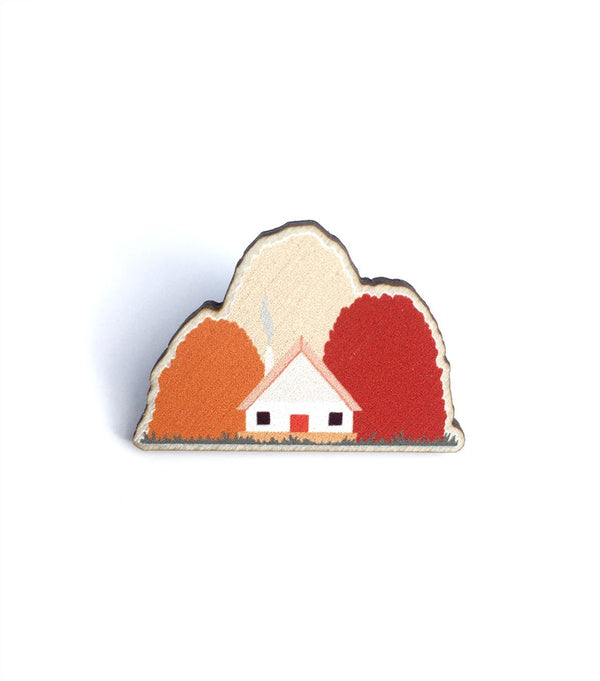 Autumn Lodge Wooden Pin