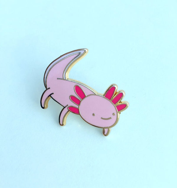 Axolotl Enamel Pin Badge