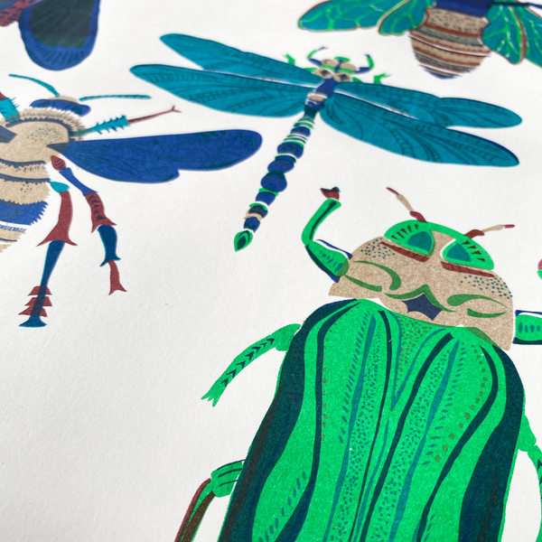 Insect Risograph Print
