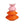 Load image into Gallery viewer, Orange Origami Vase
