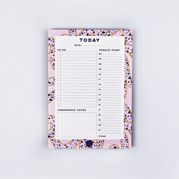 Terrazzo Ropes Daily Planner Pad