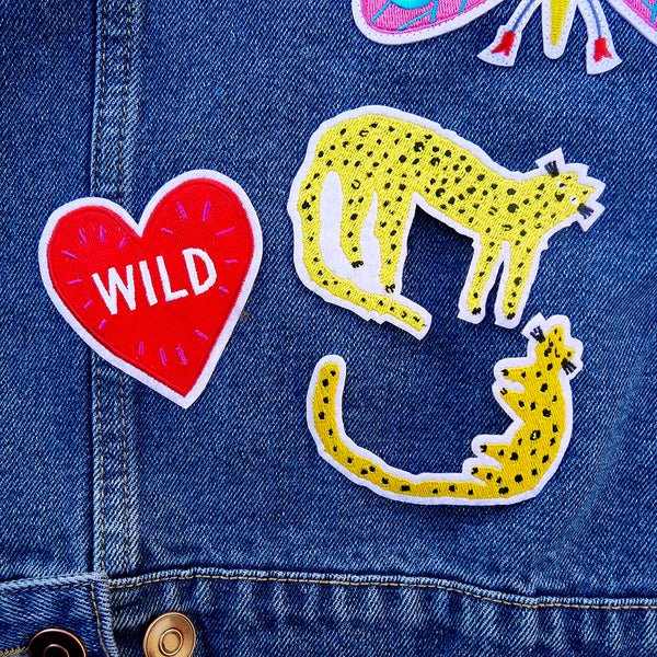 Leopard Mama & Baby & Wild Heart Patch