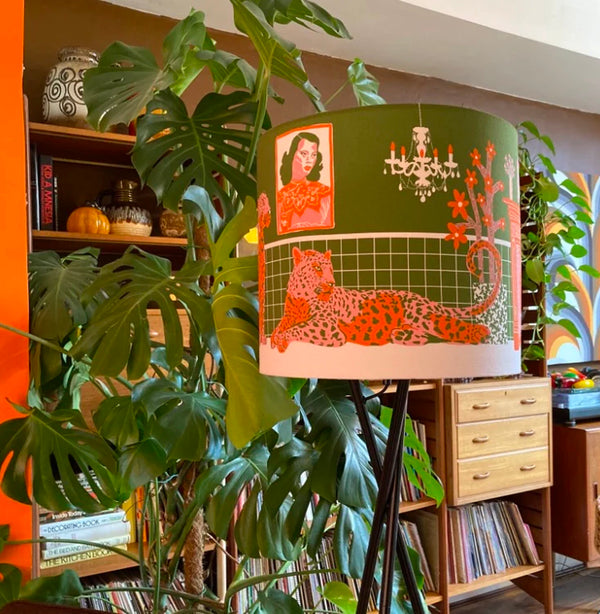 Leopards Chillin' Large Lampshade