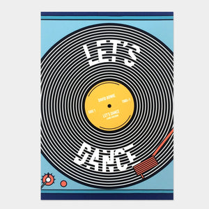 David Bowie art print, inspired by 80s track let’s dance 