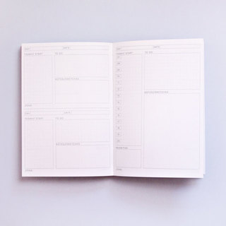 Cut Out Shapes Daily Planner Book