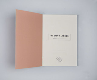 Cut Out Shapes Weekly Planner Book