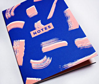 Blue Shadow Brush Notebook