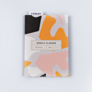 Cut Out Shapes Weekly Planner Book by The Completist