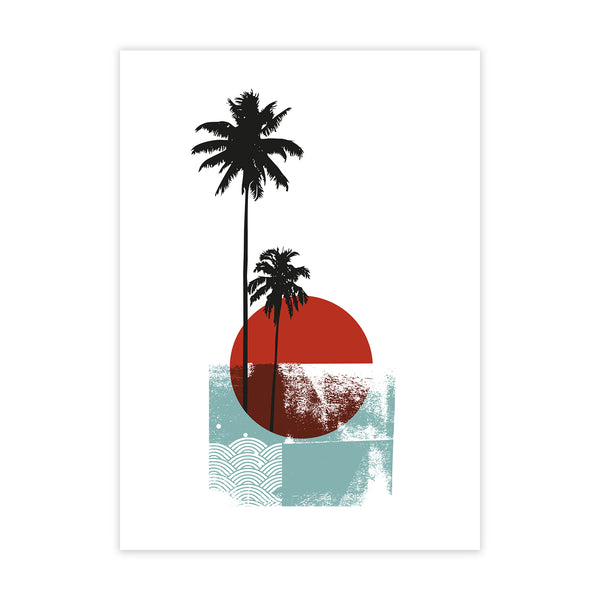 Sunset Palm