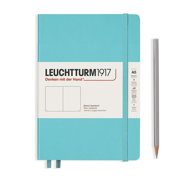 Leuchtturm1917 Medium (A5) Hardcover Notebook - Aquamarine