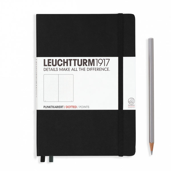 Leuchtturm1917 Medium (A5) Hardcover Notebook - Black