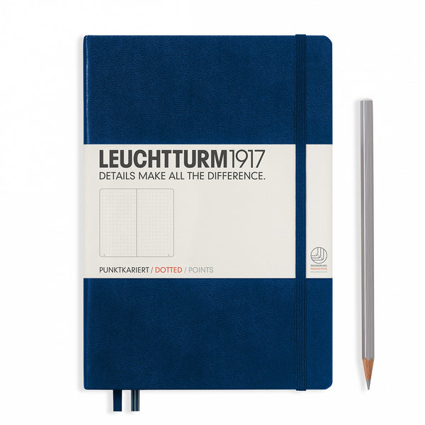 Leuchtturm1917 Medium (A5) Hardcover Notebook - Navy