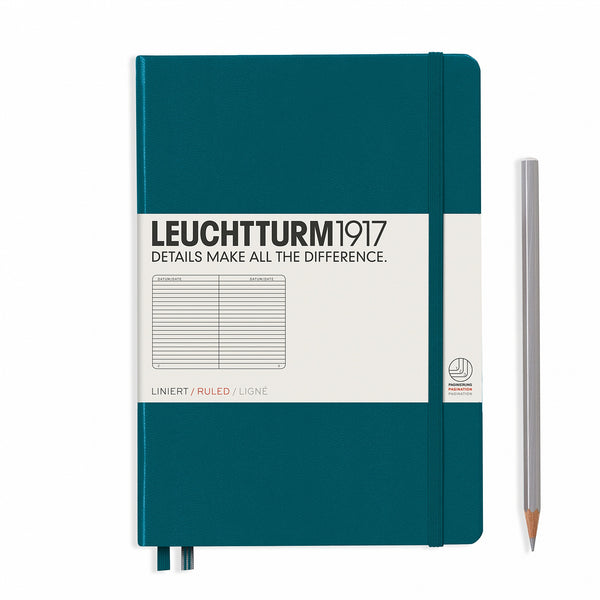 Leuchtturm1917 Medium (A5) Hardcover Notebook - Pacific Green
