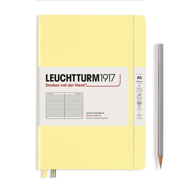 Leuchtturm1917 Medium (A5) Hardcover Notebook - Vanilla