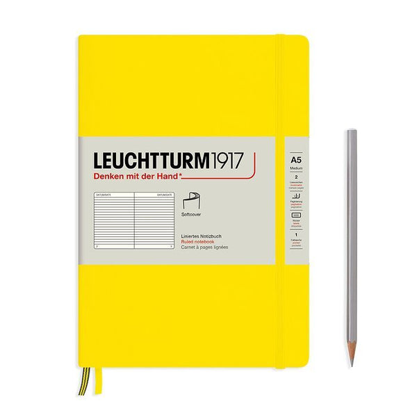 Leuchtturm1917 Medium (A5) Softcover Notebook - Lemon