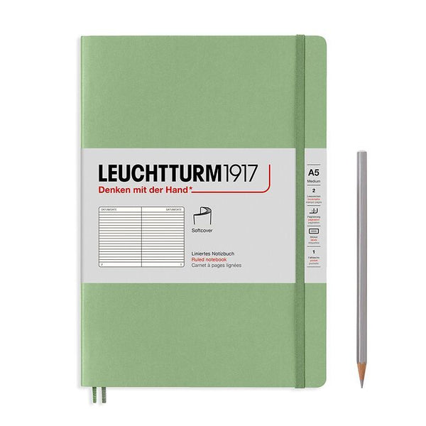 Leuchtturm1917 Medium (A5) Softcover Notebook - Sage