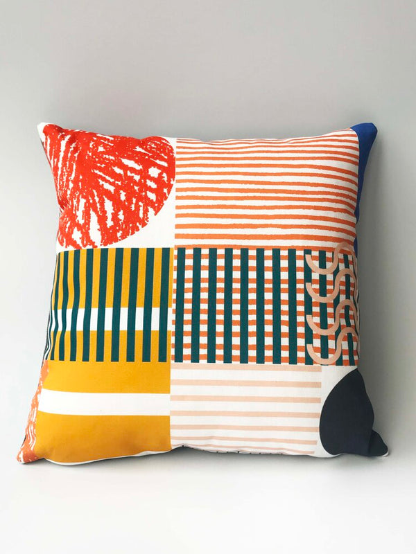 Cushion in Multicolour Play Print