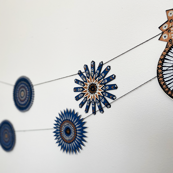 Stars Screenprinted Paper Garland