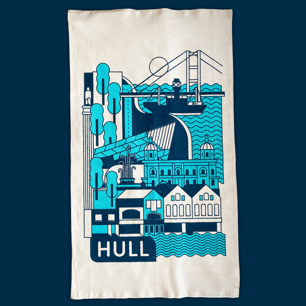 Hull Screenprinted Tea Towel by Form Shop & Studio